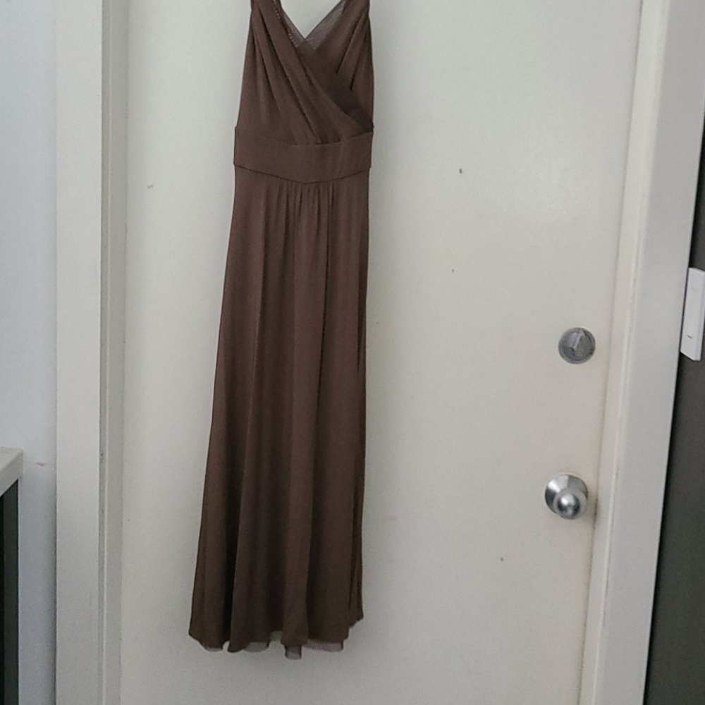 Theory brown jersey dress